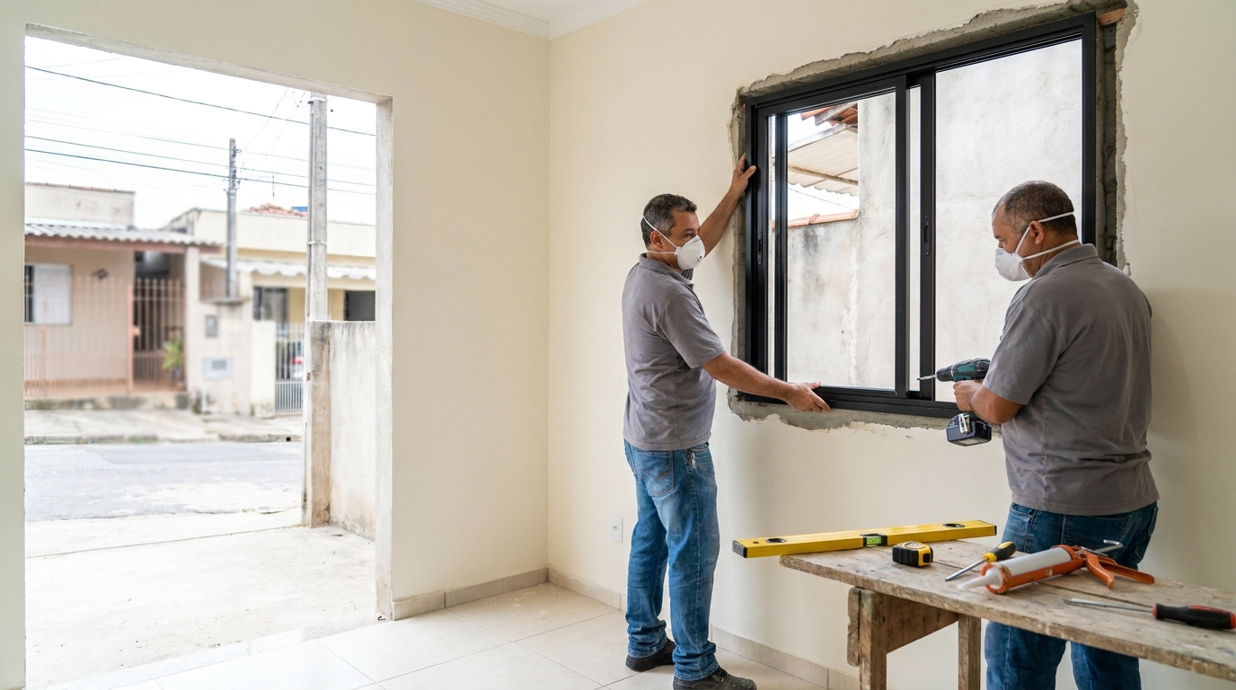 Esquadria de alumínio preta em Niterói-RJ